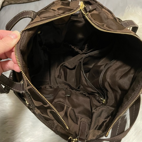 Coach Brown Diaper Bag Overnight Bag - Picture 7 of 14